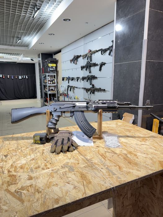 AK47 іграшковий автомат з лазером на пульках 87см