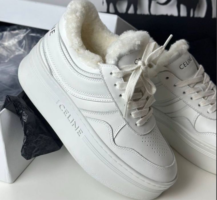 Buty białe, icieplane CELINE