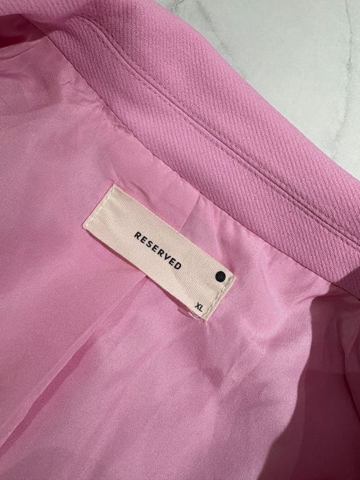 Marynarka różowa pudrowy róż barbie Reserved XL must have poszukiwana