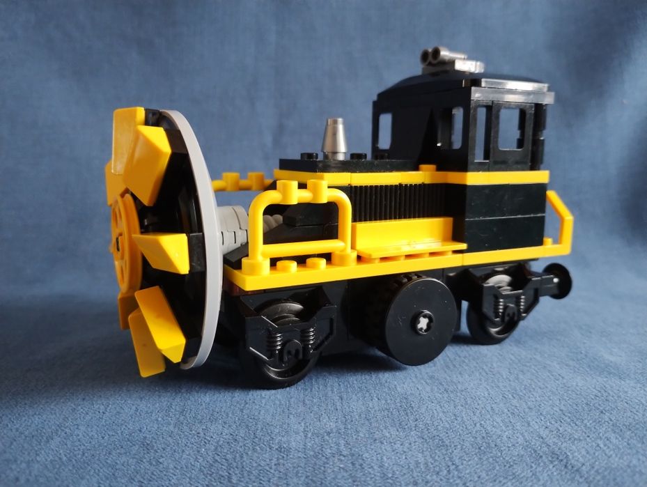 LEGO train pług śnieżny, pociąg, lokomotywa