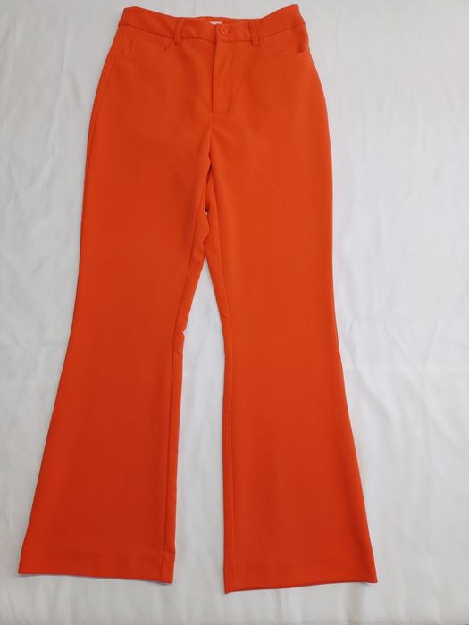 Pomarańczowe spodnie damskie r S