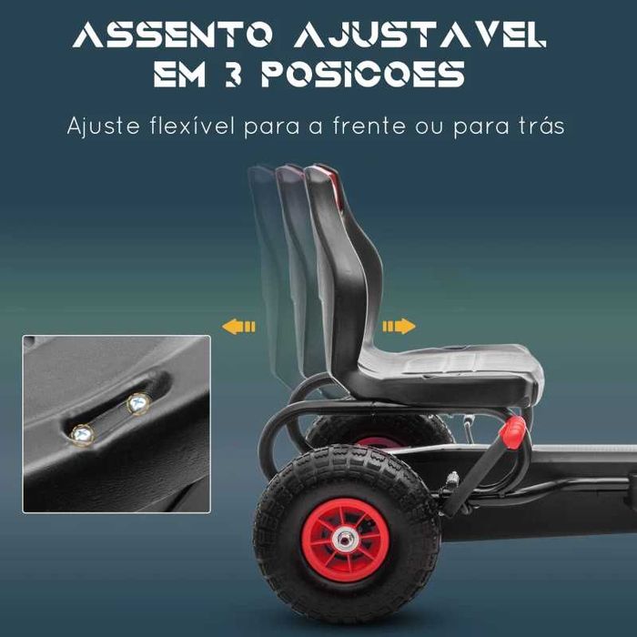 Kart a pedais ( novo em caixa) criança 4 a 12 anoss