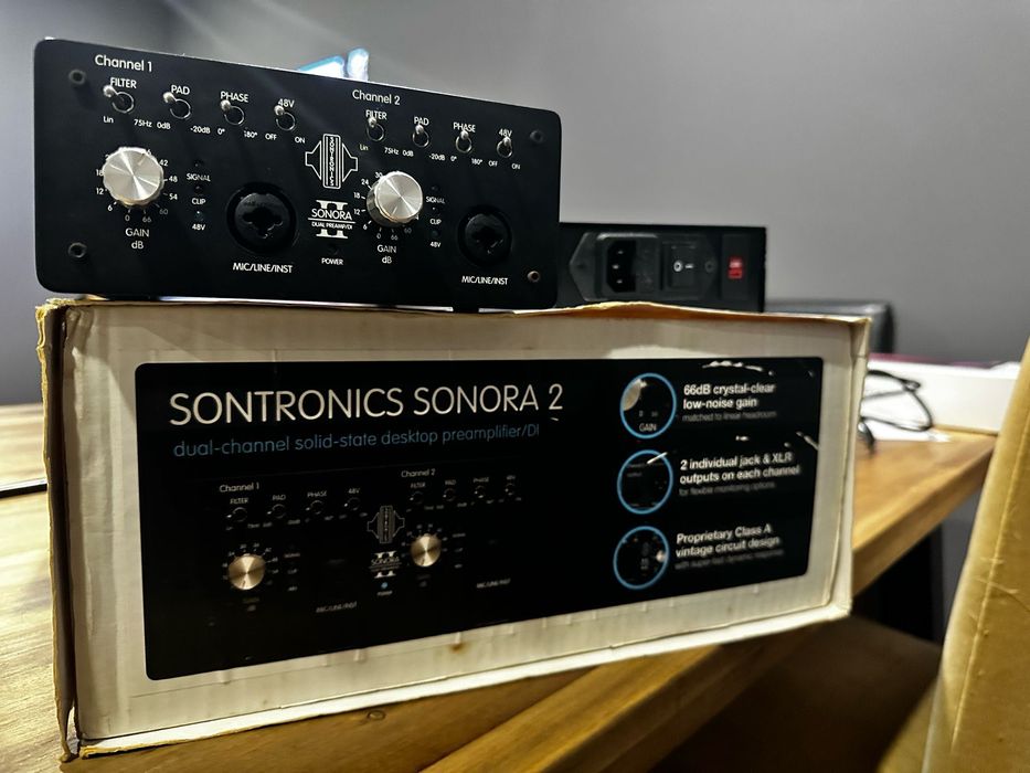 Pre-amp SONTRONICS SONORA 2 / pre amplificador duplo