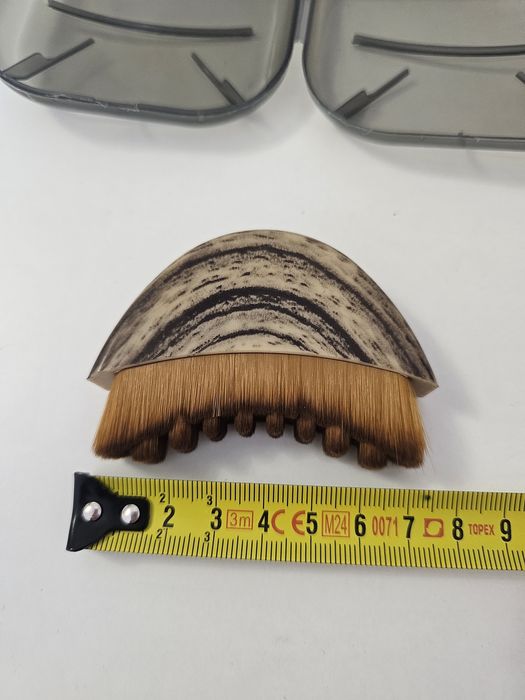 Szczoteczka do drenażu limfatycznego masażu + kamień Gua Sha Jadeit