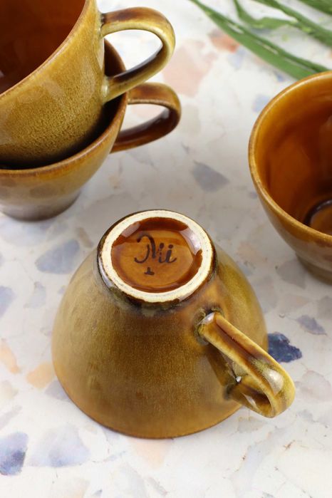 Ceramiczna filiżanka z zestawu Opal Mirostowice porcelit ceramika prl