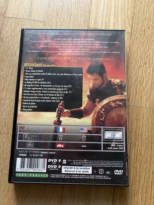 Gladiador (Gladiator) DVD - Edição Especial 2 Discos (Ed. Francesa)