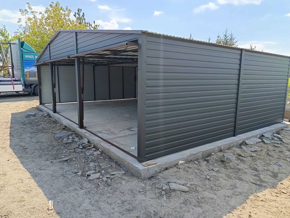 Garaż blaszany garaz blaszak garaże blaszane 7*5 6*5 9*6 profil kolor