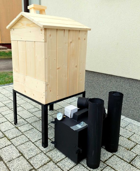 Wędzarnia ogrodowa,domowa,wędzarka drewniana,wędzarnik. CAŁY ZESTAW