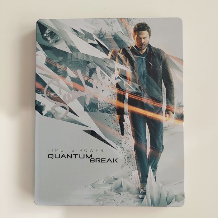 UNIKAT Sam Lake autograf Quantum Break steelbook Remedy