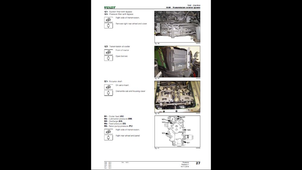 Fendt 300 Vario COM III 309,310,311,312 instrukcja napraw WARSZTATOWA