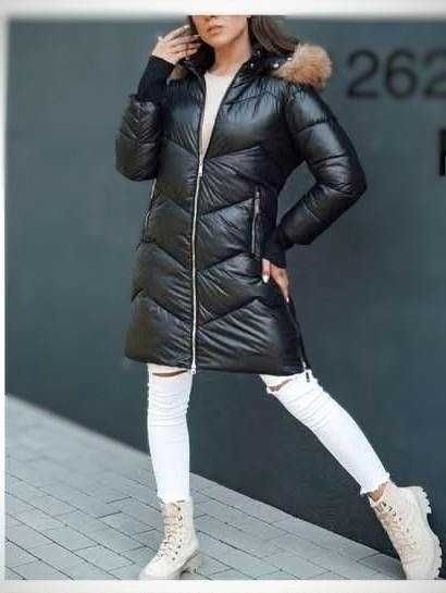 Kurtka zimowa r. S, czarna rabat 50% !!!