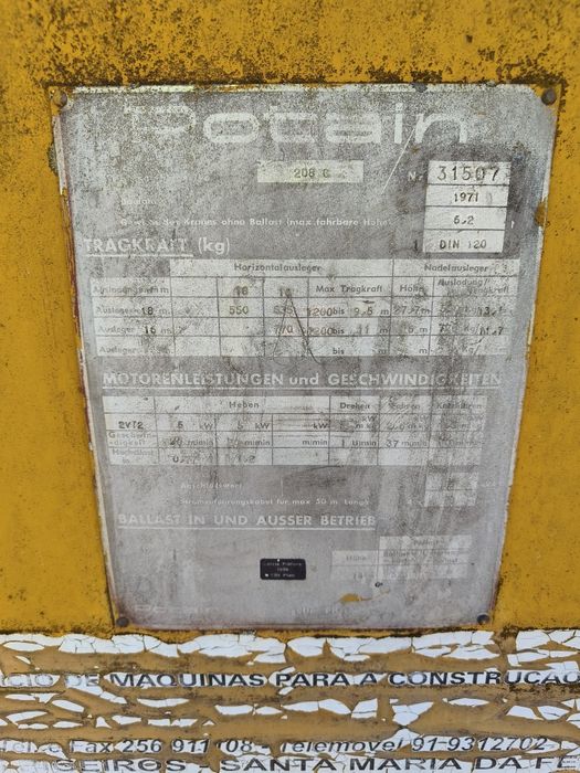 Grua Potain 18x18