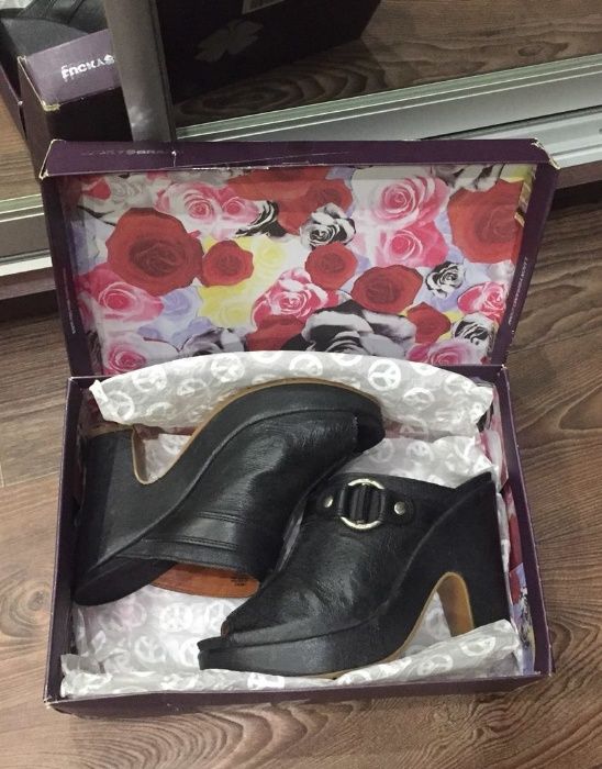 Шикарные сабо кожа FENDI Brand USA оригинал