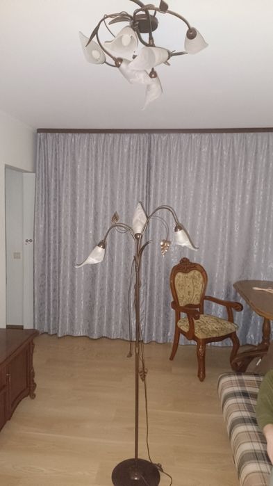 Торшер металевий