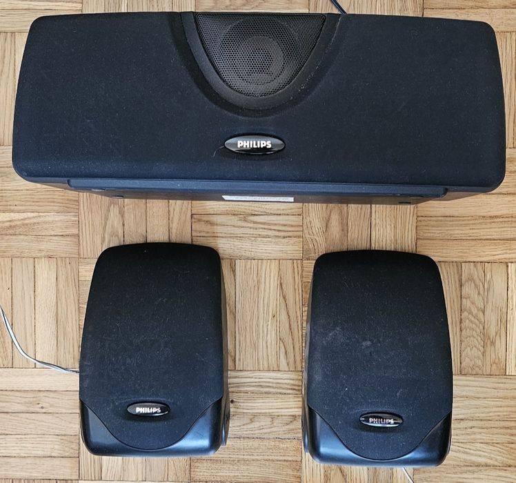 Głośniki PHILIPS FB205/00 centralny plus 2 satelity