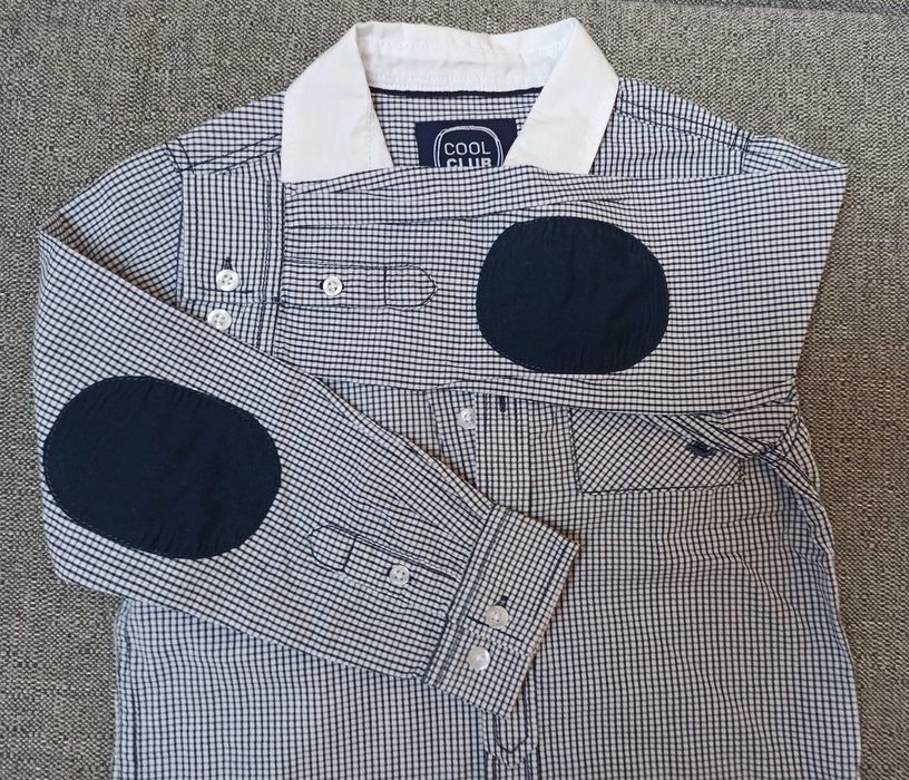 Sprzedam koszulę chłopięcą Cool Club, r. 116, długi rękaw, kratka.