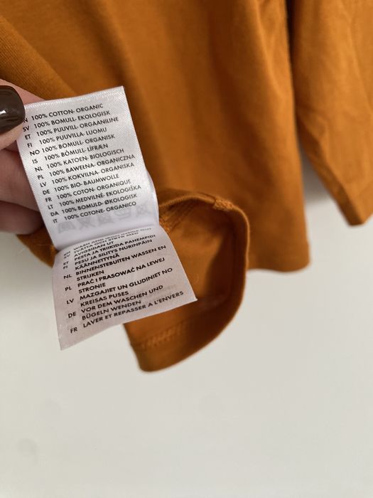 Bluzka Polarn O. Pyret 80 musztardowa brązowa pojazdy