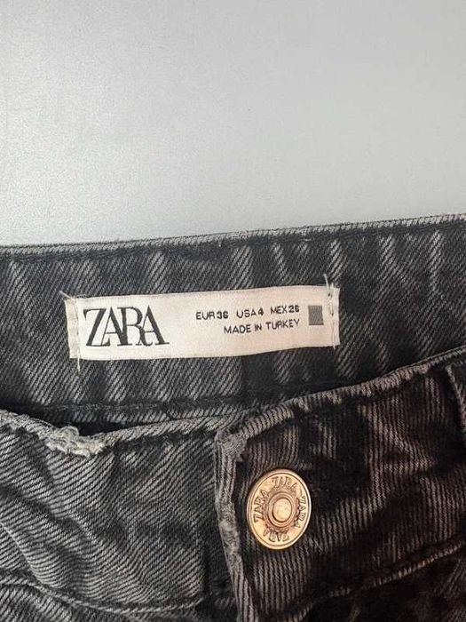 Zara Jeansy Wide Leg Baggy Szare Sprane Y2K 36 S