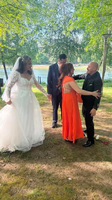 Vestido de noiva + véu