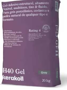 Cimento cola H40 gel cinza 20kg