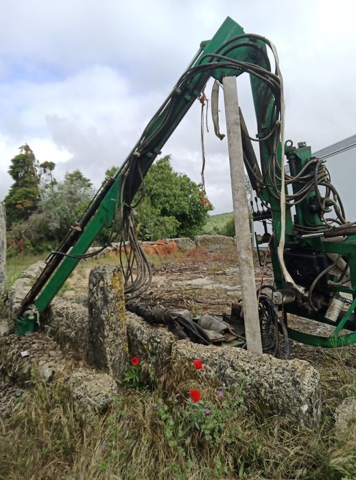 Grua para trator máquina de azeitona