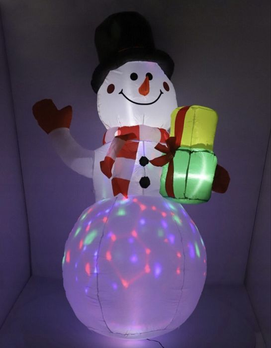 bałwan nadmuchiwany świecący duży pompowany led 150cm