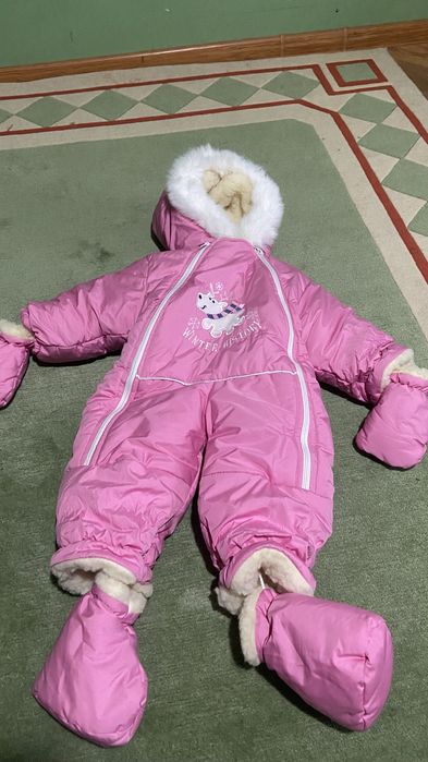 Комбінезон для дівчинки на овчині