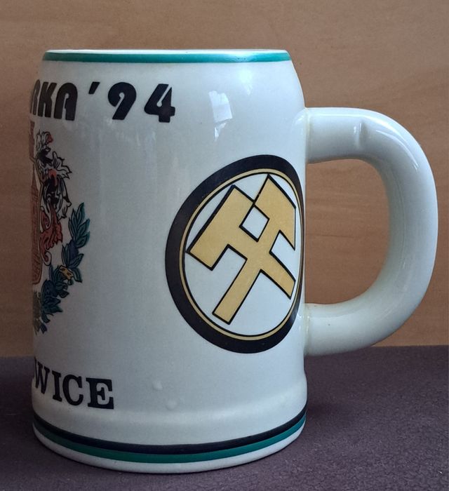Kufel kolekcjonerski Barbórka 1994 KGHM.
