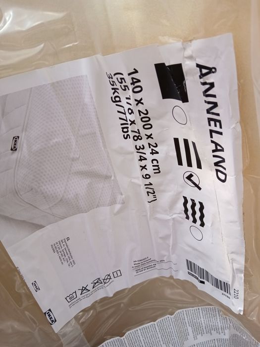 Colchão ikea de espuma anneland 140x200