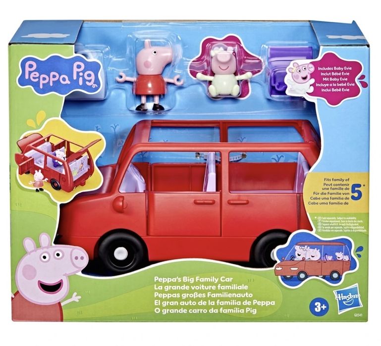 Машинка Пеппи з фігурками малюк Еві Peppa Pig Пеппа свинка машина