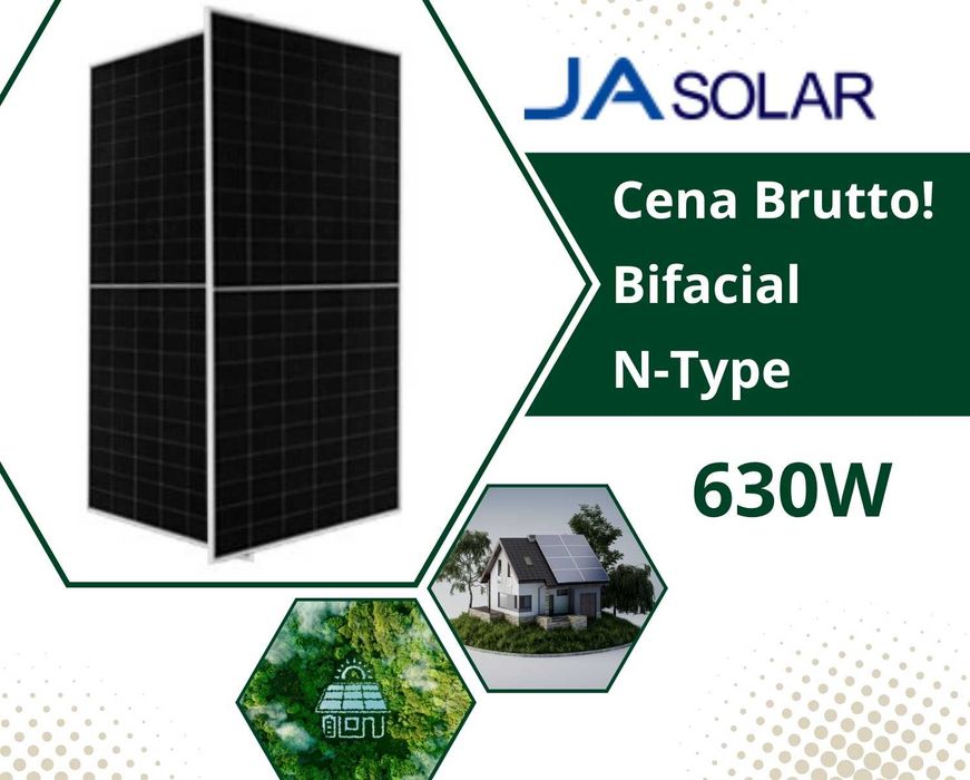 Panele Fotowoltaiczne 630W Ja Solar JAM66D45-630/LB_SFT | Fotowoltaika Jinko Longi