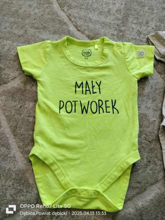 Body niemowlęce dla chłopca r.62