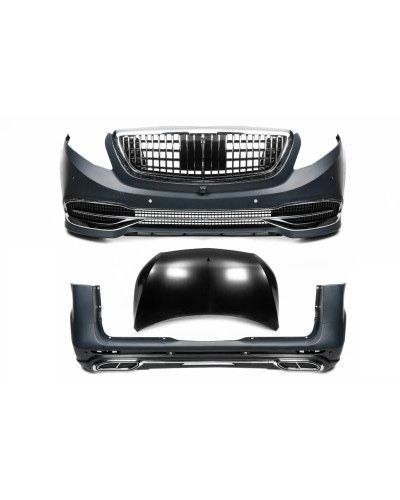 Обвіс Mercedes V-Class Vito W447 в стилі Maybach 2014-2023 / Обвес Мерседес В класс Вито 447 Майбах комплект бамперов решетка