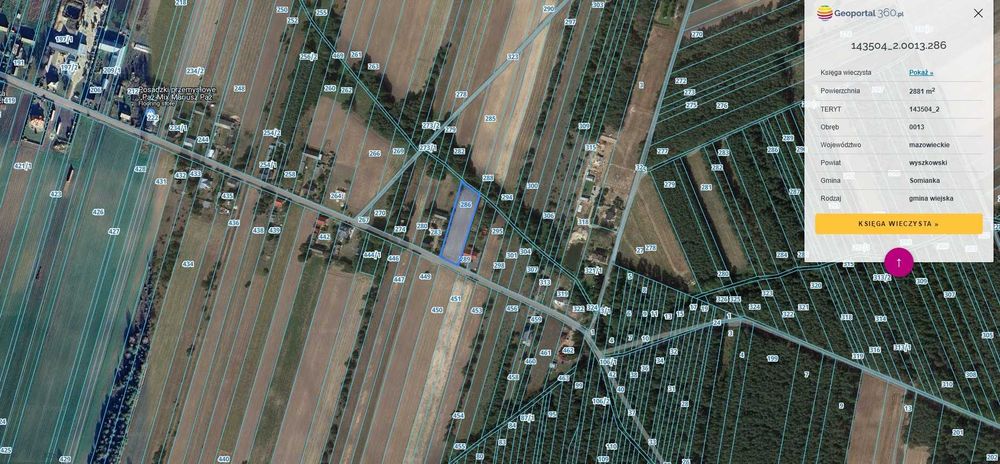 Ostrowy 2800m2 Warunki Zabudowy(!) media w ulicy