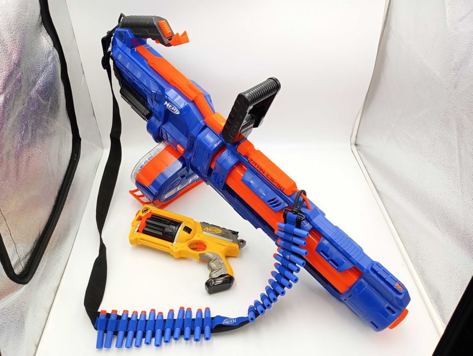 Minigun Nerf N-Strike Elite Titan CS-50 (80 Strzałek w Zestawie + Gratis)