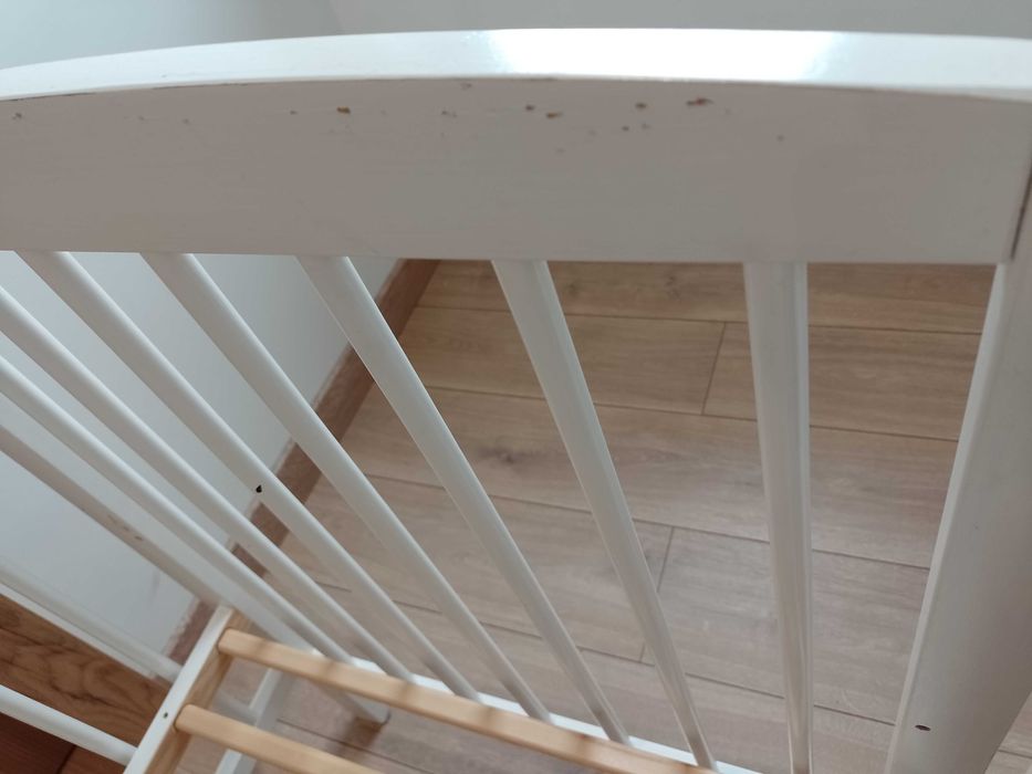 Łóżeczko 120x60 dostawne 4w1 (kolor biały)