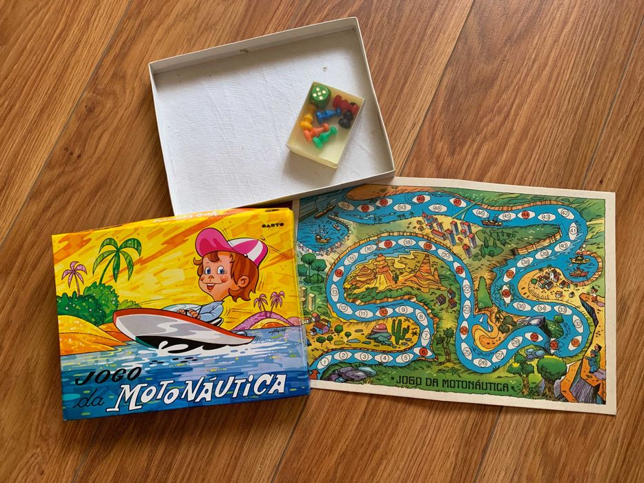Jogo da Motonáutica - Carto - Vintage