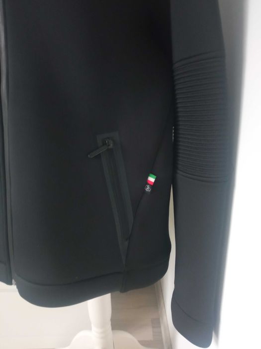 Philipp Plein męska czarna kurtka bluza softshell kaptur r 3XL