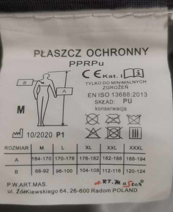 Płaszcz przeciwdeszczowy