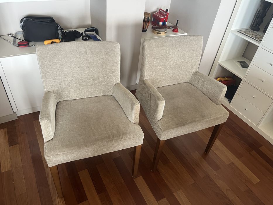2x Cadeirao poltrona sofa em tecido