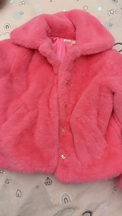 Casaco pelo rosa- Billie Blush