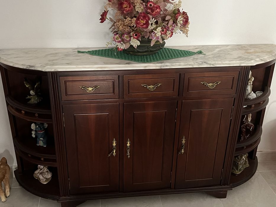 Movel sapateira com pedra marmore