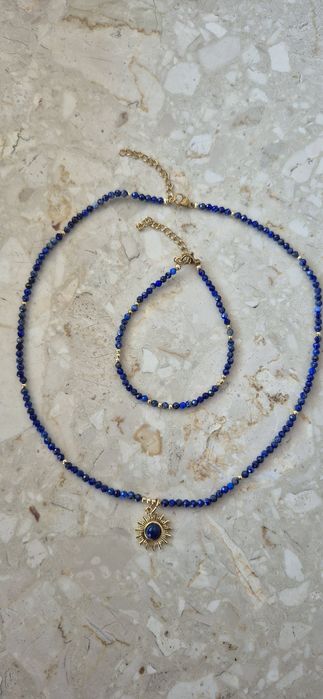 Komplet biżuterii Lapis Lazuli
