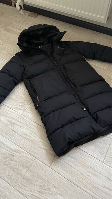 Подовжений хлопчачий пуховик