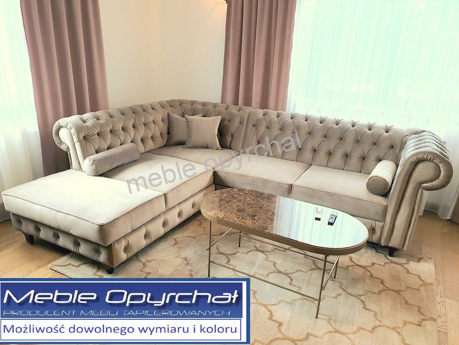 PRODUCENT/PIEKNY Naroznik chesterfield glamour spanie NR.4