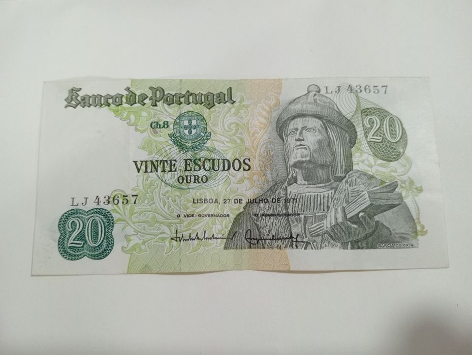 Nota vinte escudos