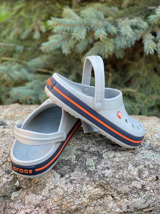 Crocs crocband кроксы мужские черные серые синие м8 м9 м10 м11 м12