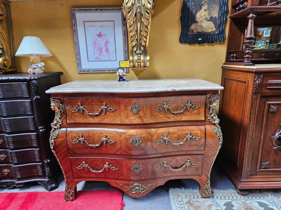 Magnifica cómoda antiga estilo Luís XV - óptimo estado geral