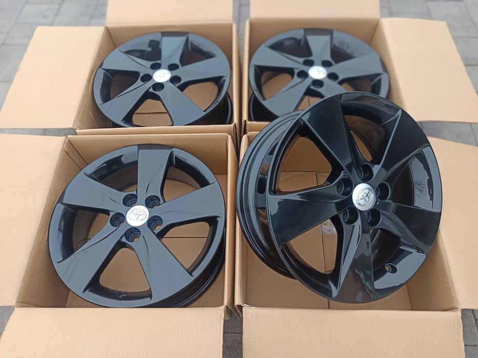 Felgi 16 5x100 Toyota  Corolla Yaris Celica MAtrix Prius Nowe Czarne | #T2