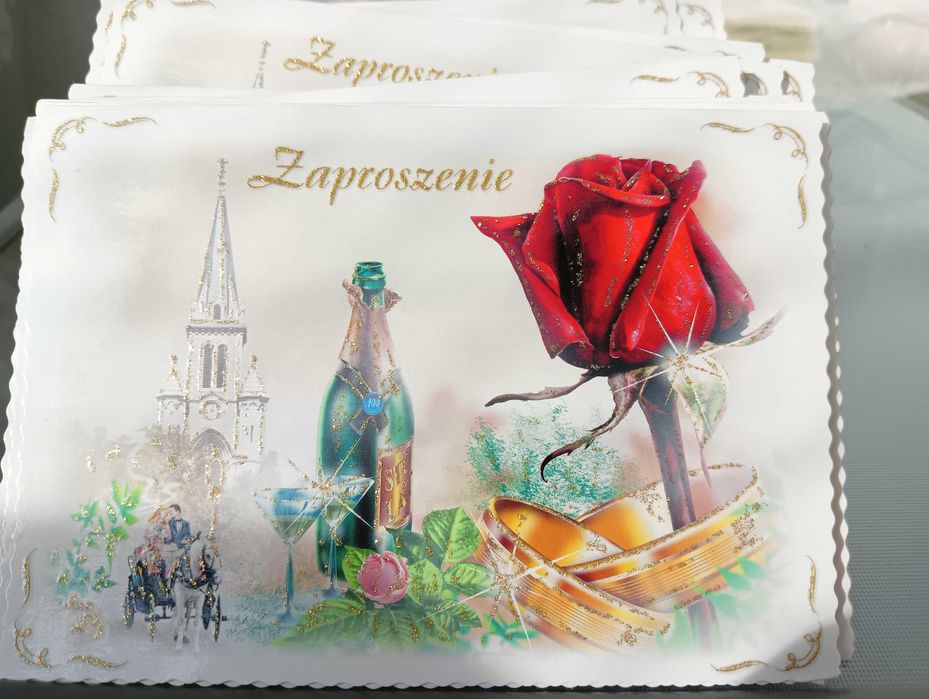 Zaproszenia ślubne 100 szt